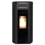 Estufa de pellets CTL Zara 10 kW Negra